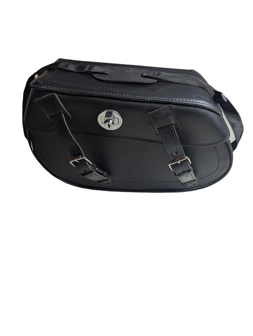 EDGE Motorcycle Saddlebag Curved Right Side Universal Fit Bag - No Key